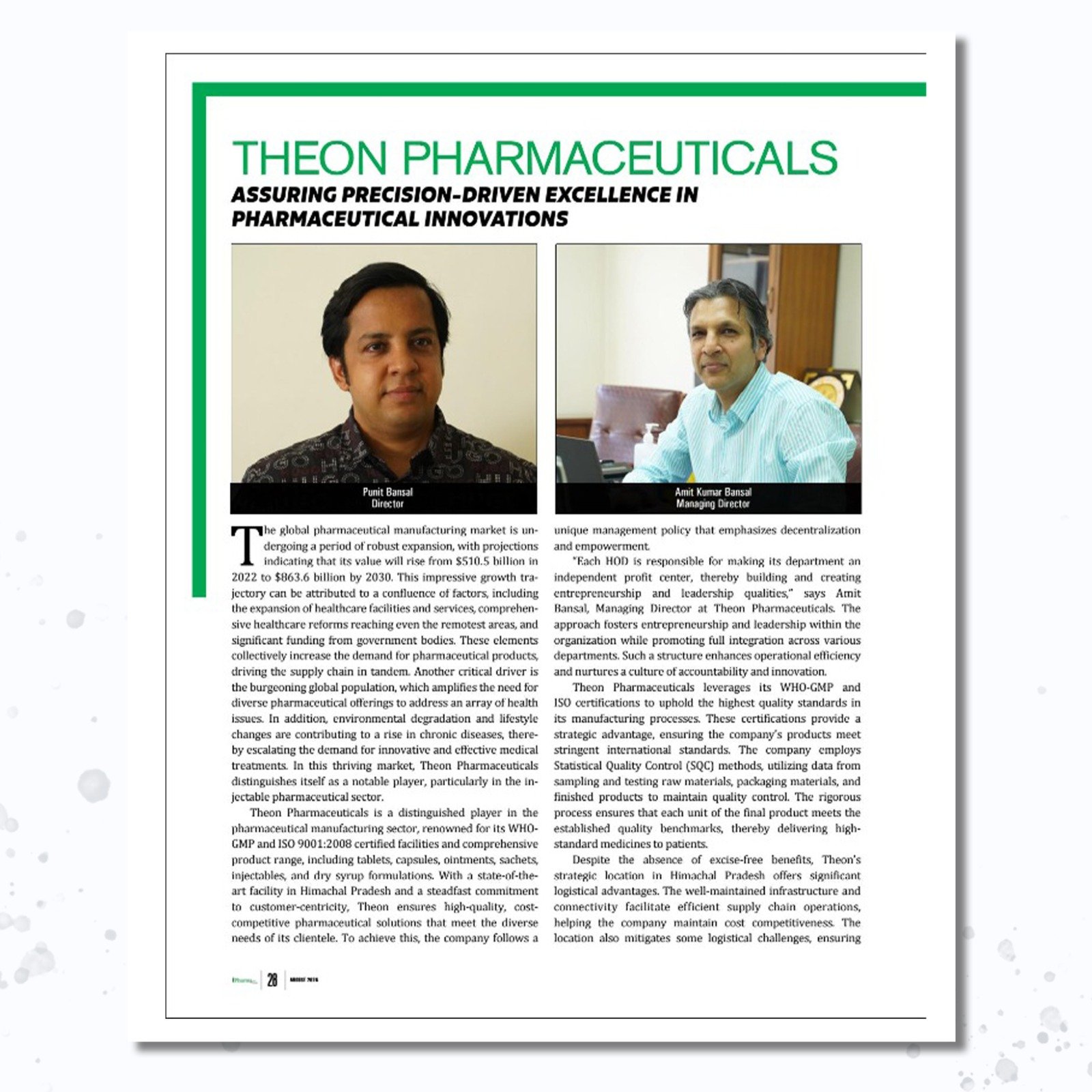 Theon Pharmaceuticals recent achievement